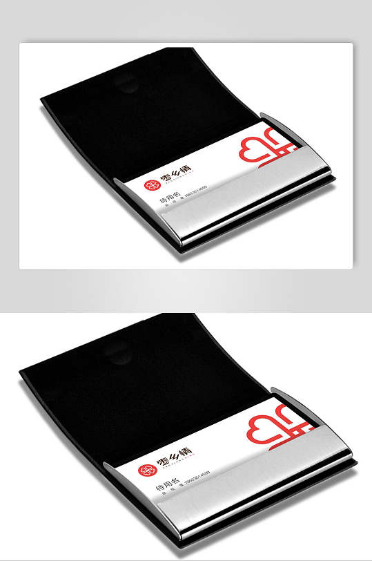 高端商务名片包装样机效果图