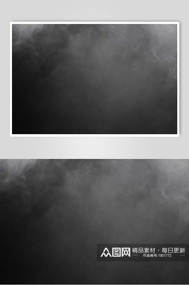 朦胧黑色烟雾图片素材