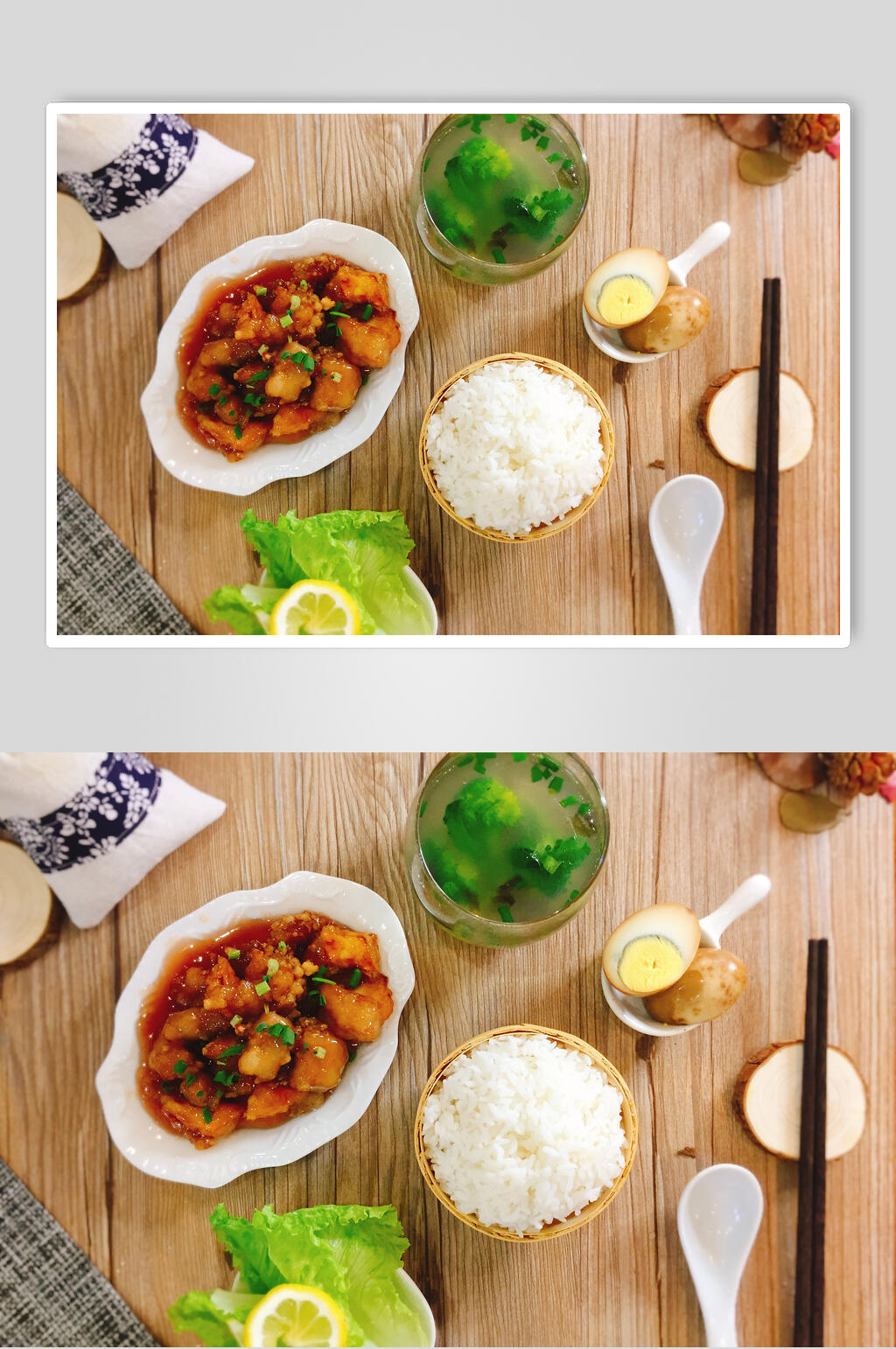 日式快餐美食实拍图片素材