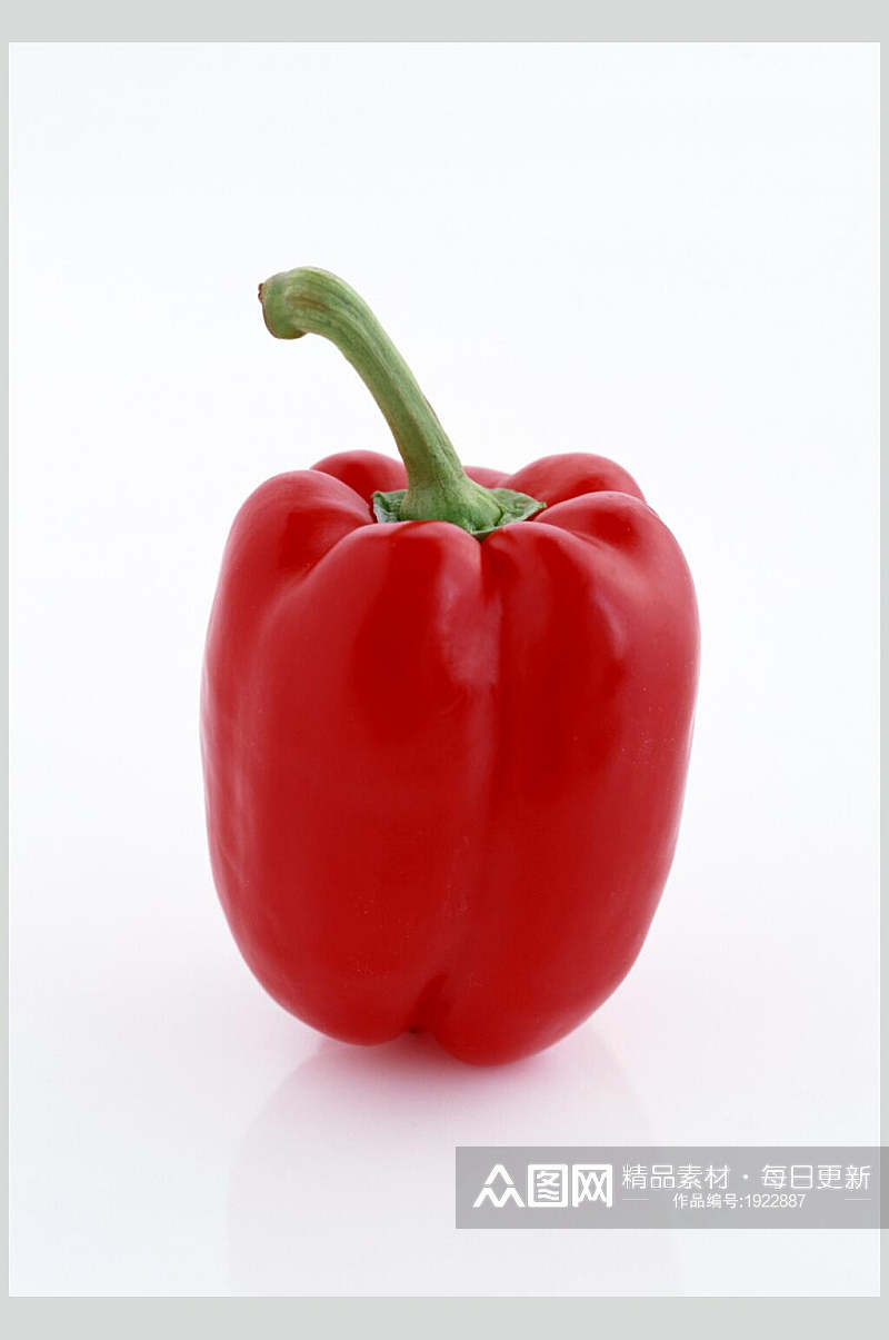 红色圆椒蔬果图片素材