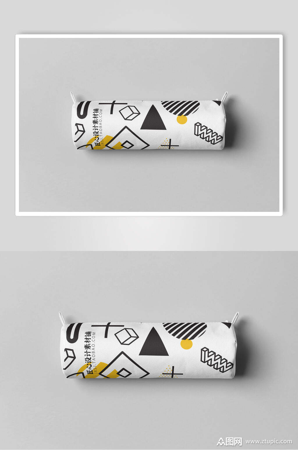 简约几何风文具盒笔袋样机效果图