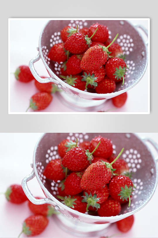 甘甜美味草莓蔬果图片