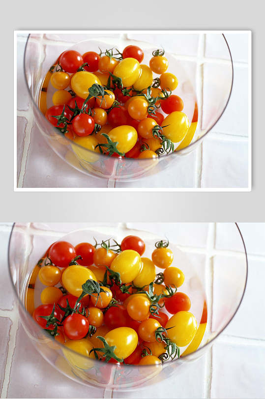 红黄小柿子蔬果图片