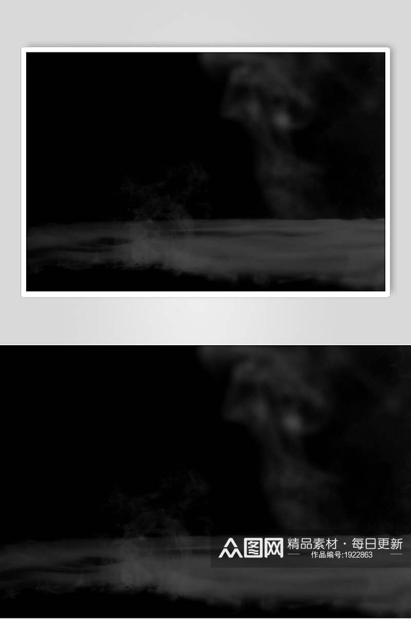 梦幻黑灰色烟雾图片素材