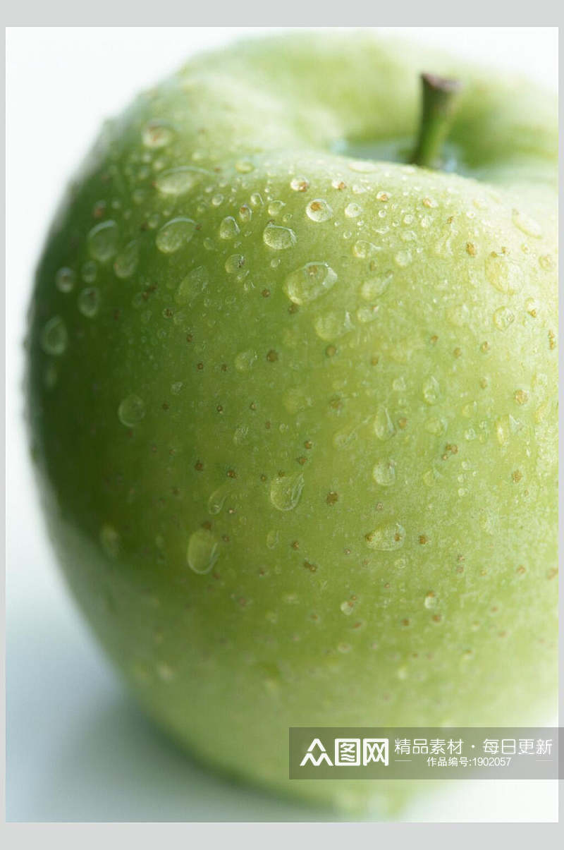 青苹果蔬果特写图片素材