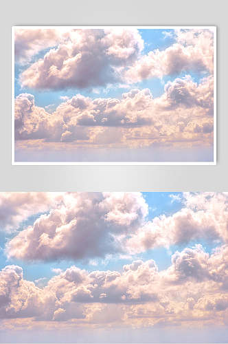 唯美浪漫粉色云朵风景图片