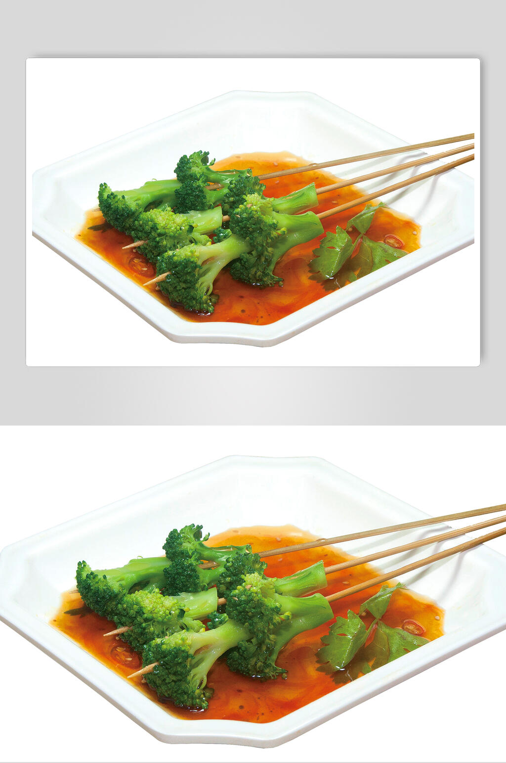 西蓝花烧烤串串美食高清图片素材