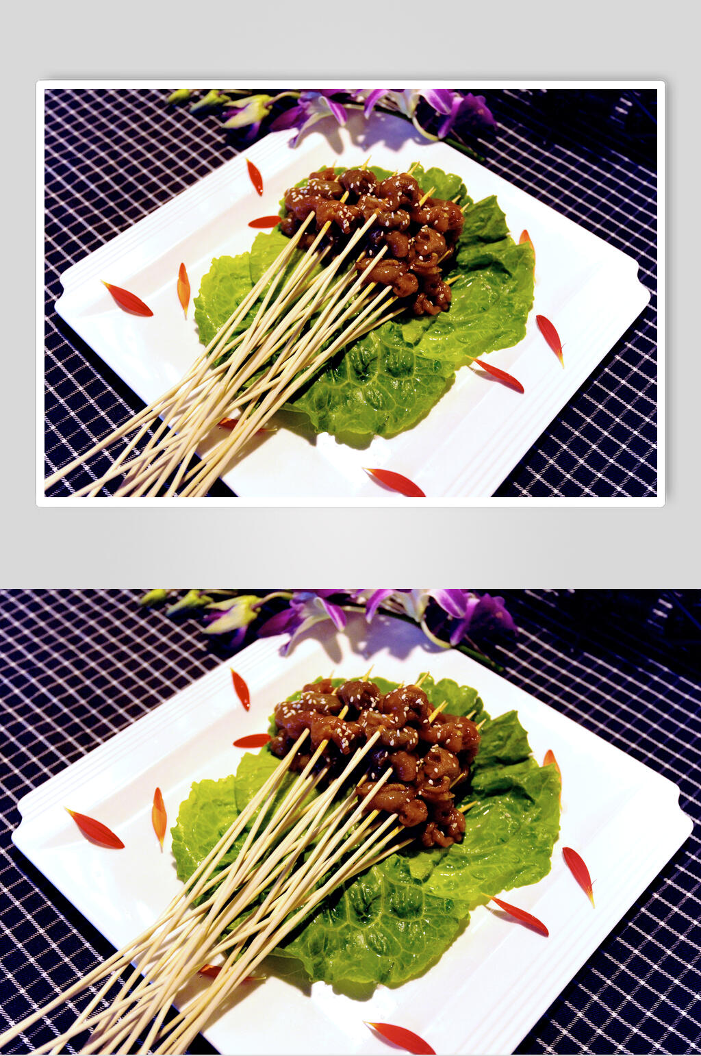 荤菜烧烤串串美食高清图片素材