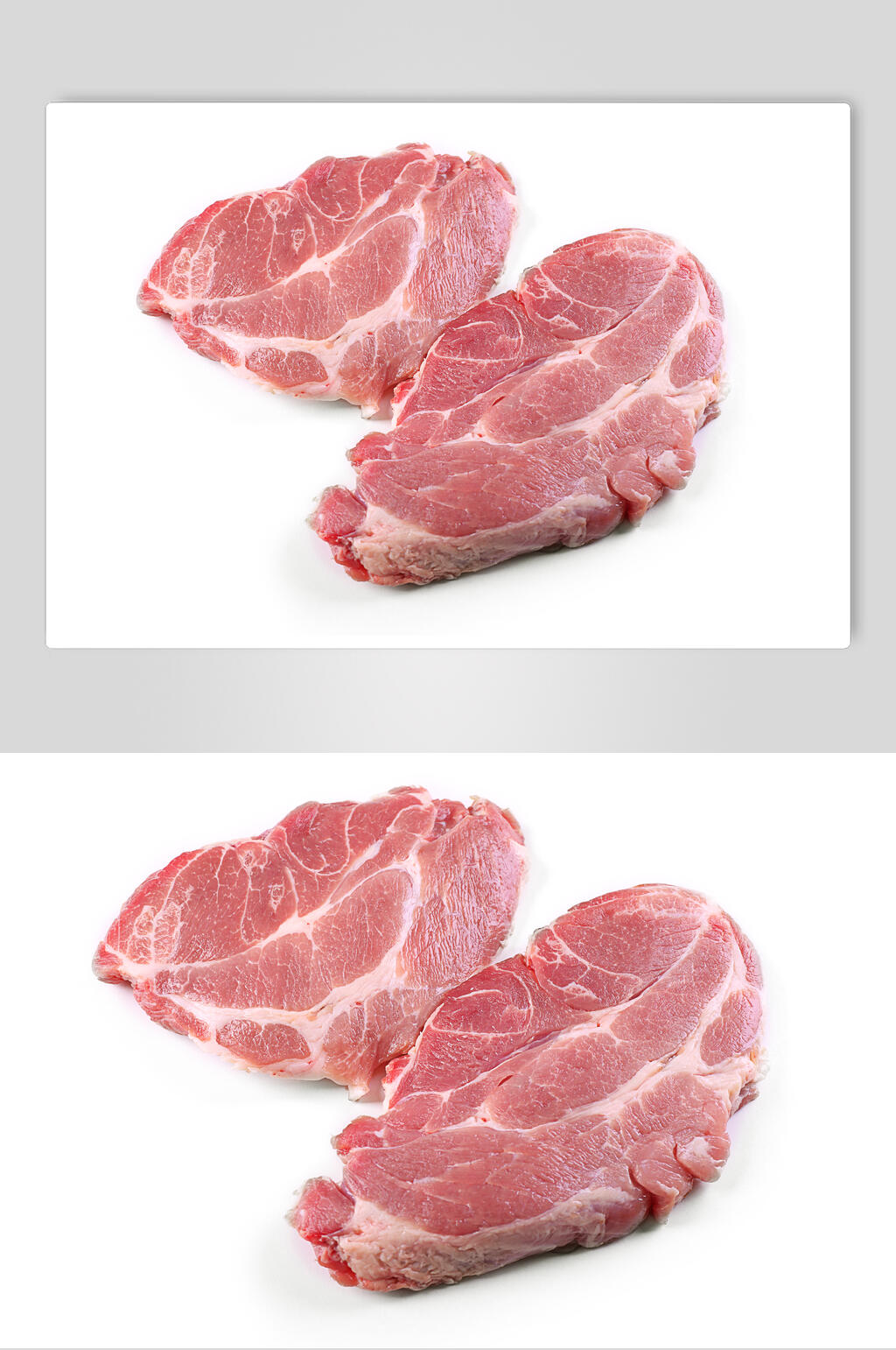 新鲜精选瘦肉猪肉美食摄影图片素材