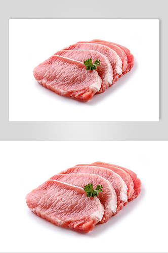 新鲜猪肉片图片