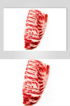 肥瘦相间猪肉美食摄影图片
