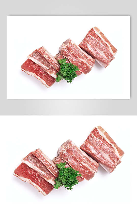 猪肉瘦肉美食摄影图片