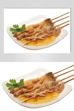 鸭肠烧烤串串美食图片