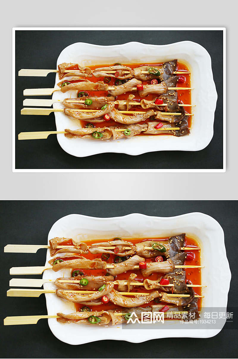 菌子烧烤串串美食图片素材