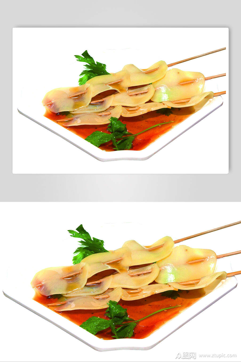 腌制莴笋烧烤串串美食图片素材