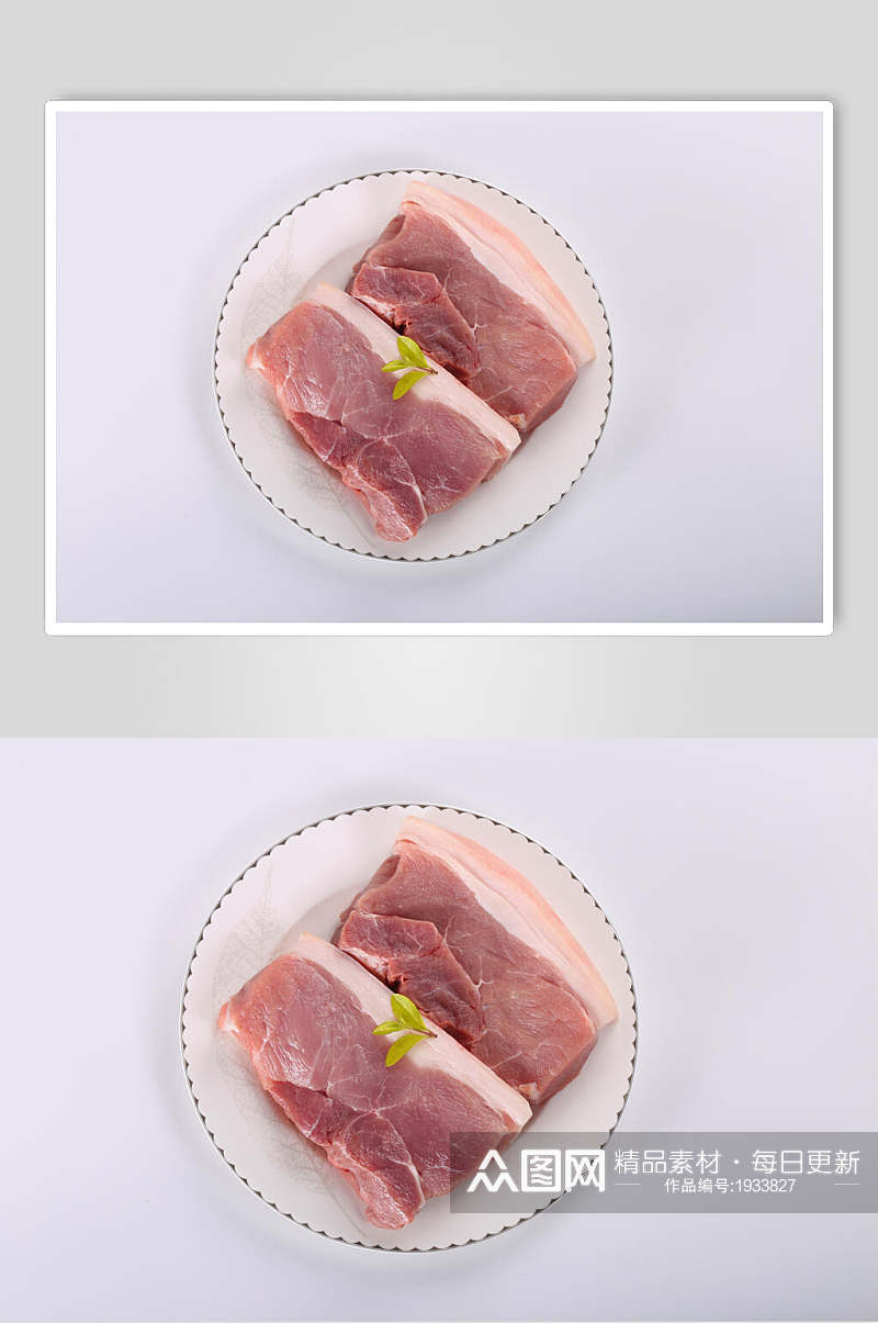 精选瘦肉猪肉美食摄影图片素材