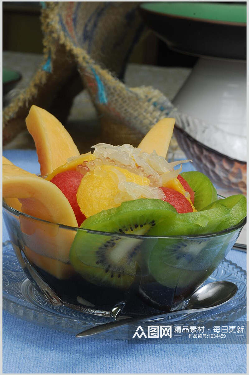 营养健康水果捞美食高清图片素材