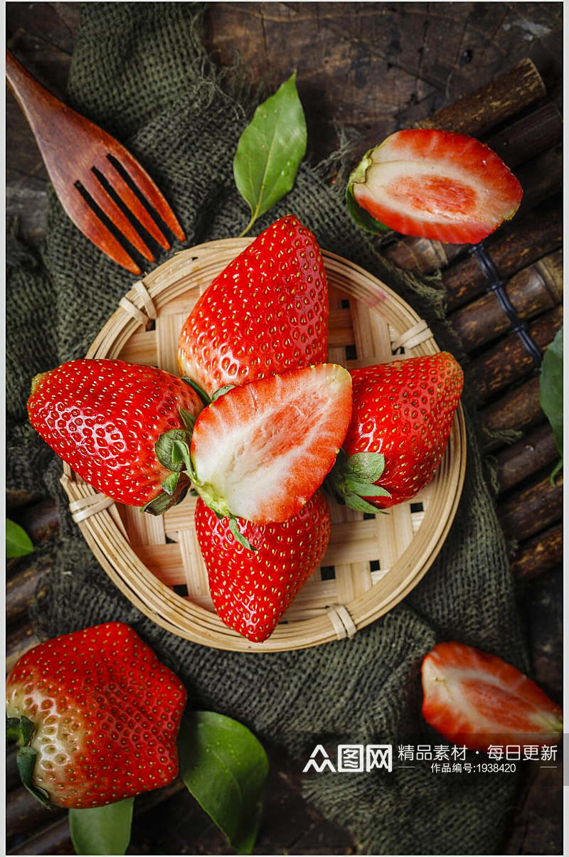 草莓高清图片素材