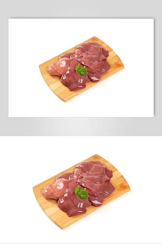 新鲜鸭肝食材图片