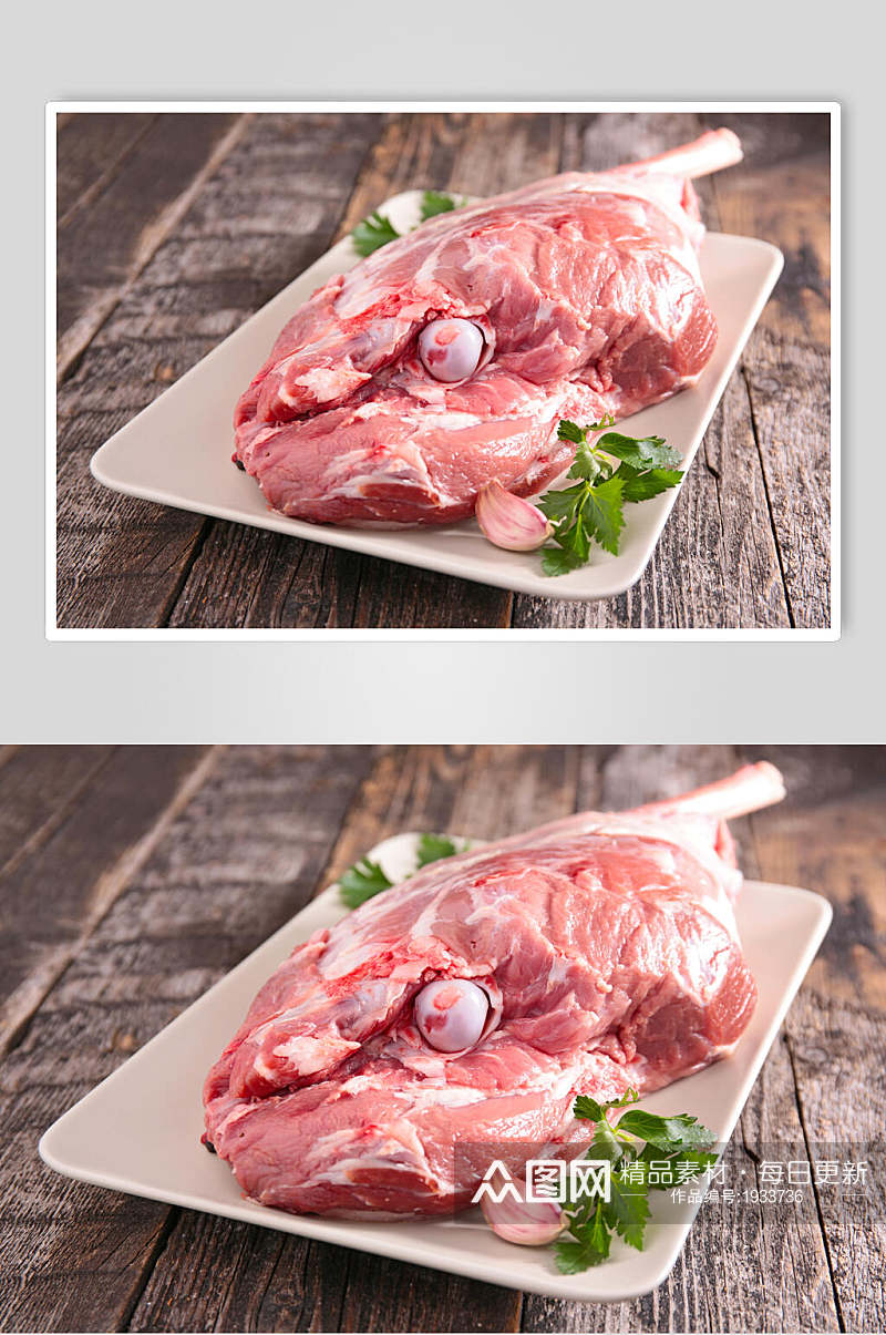 精选猪腿肉猪肉图片素材