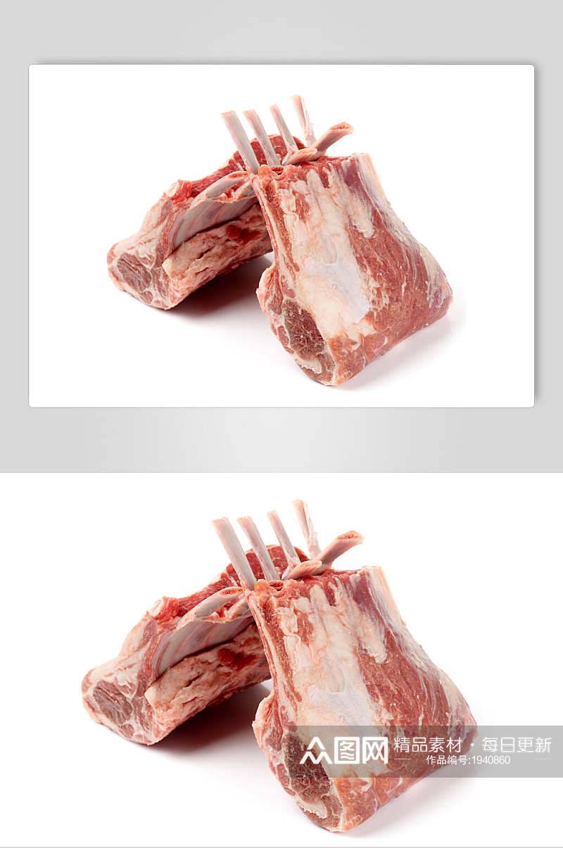 新鲜羊排羊肉食品图片素材