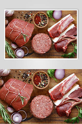 配料猪肉食材图片