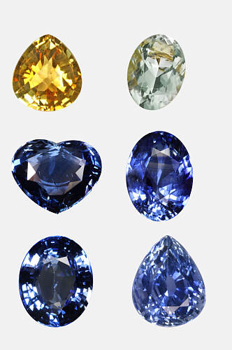 蓝色浪漫钻石免抠设计元素