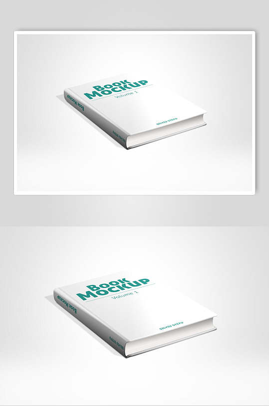 极简书籍画册样机贴图效果图样机