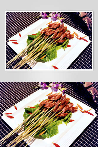 腊肠烧烤美食串串香食品图片