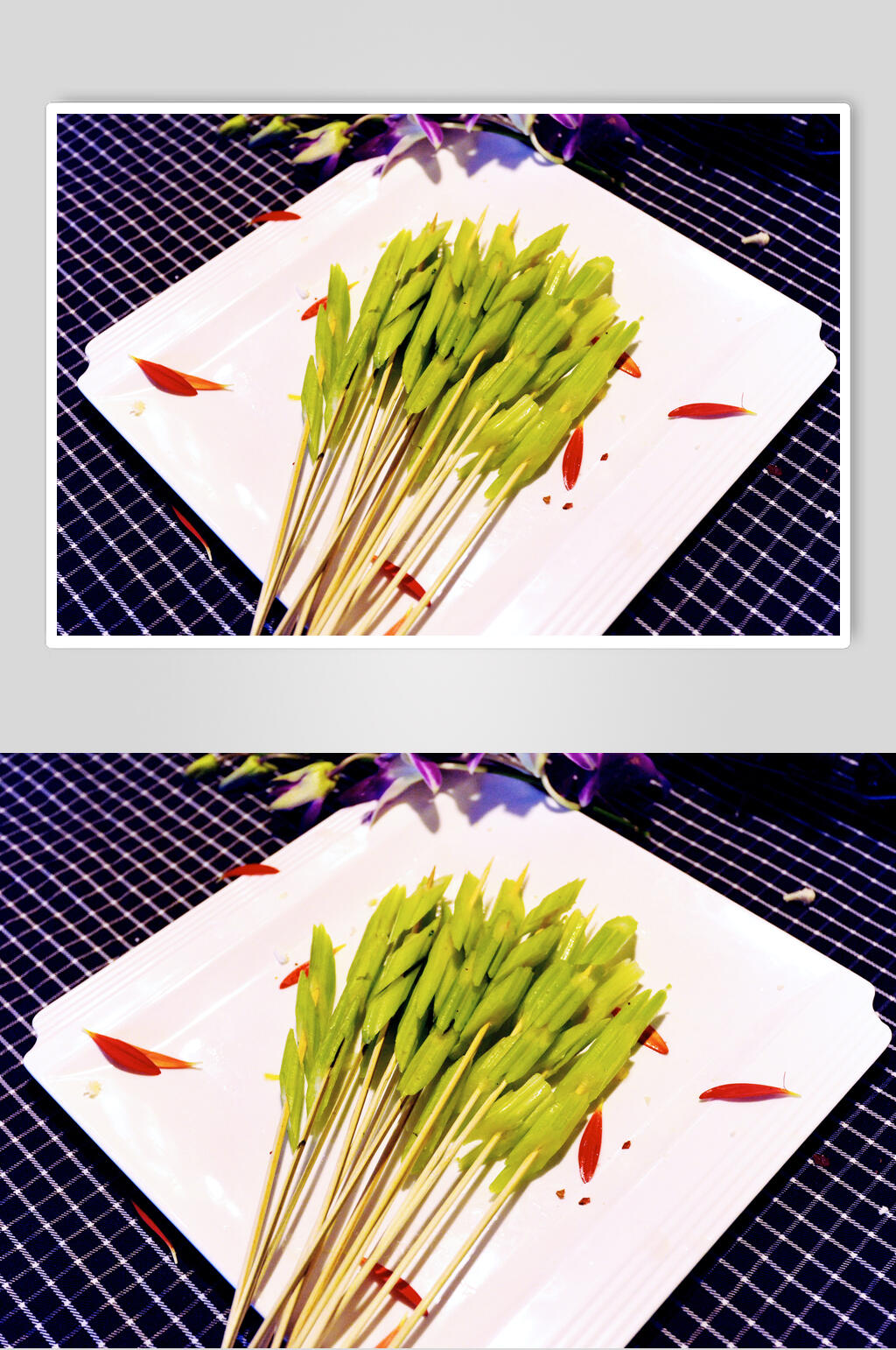 莴笋烧烤美食串串香食品图片素材