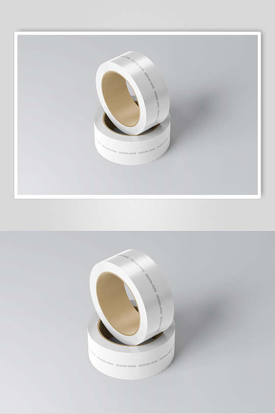 白色胶带样机效果图