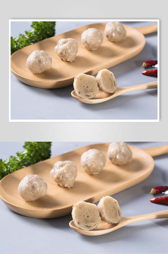 香菇贡丸餐饮食品图片