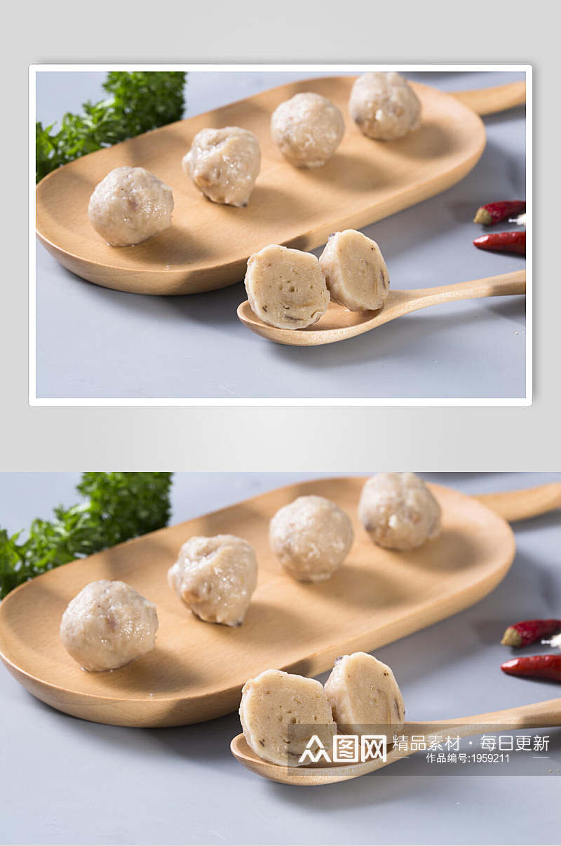 香菇贡丸餐饮食品图片素材