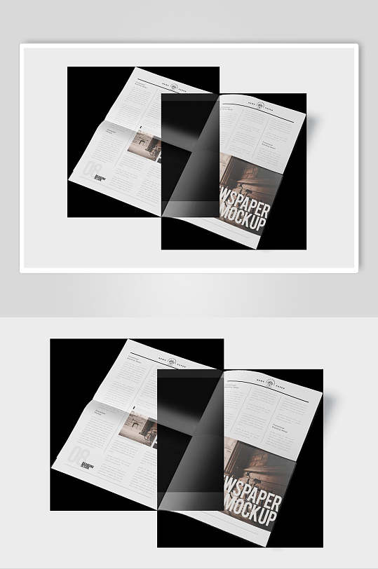 时尚报刊报纸排版样机