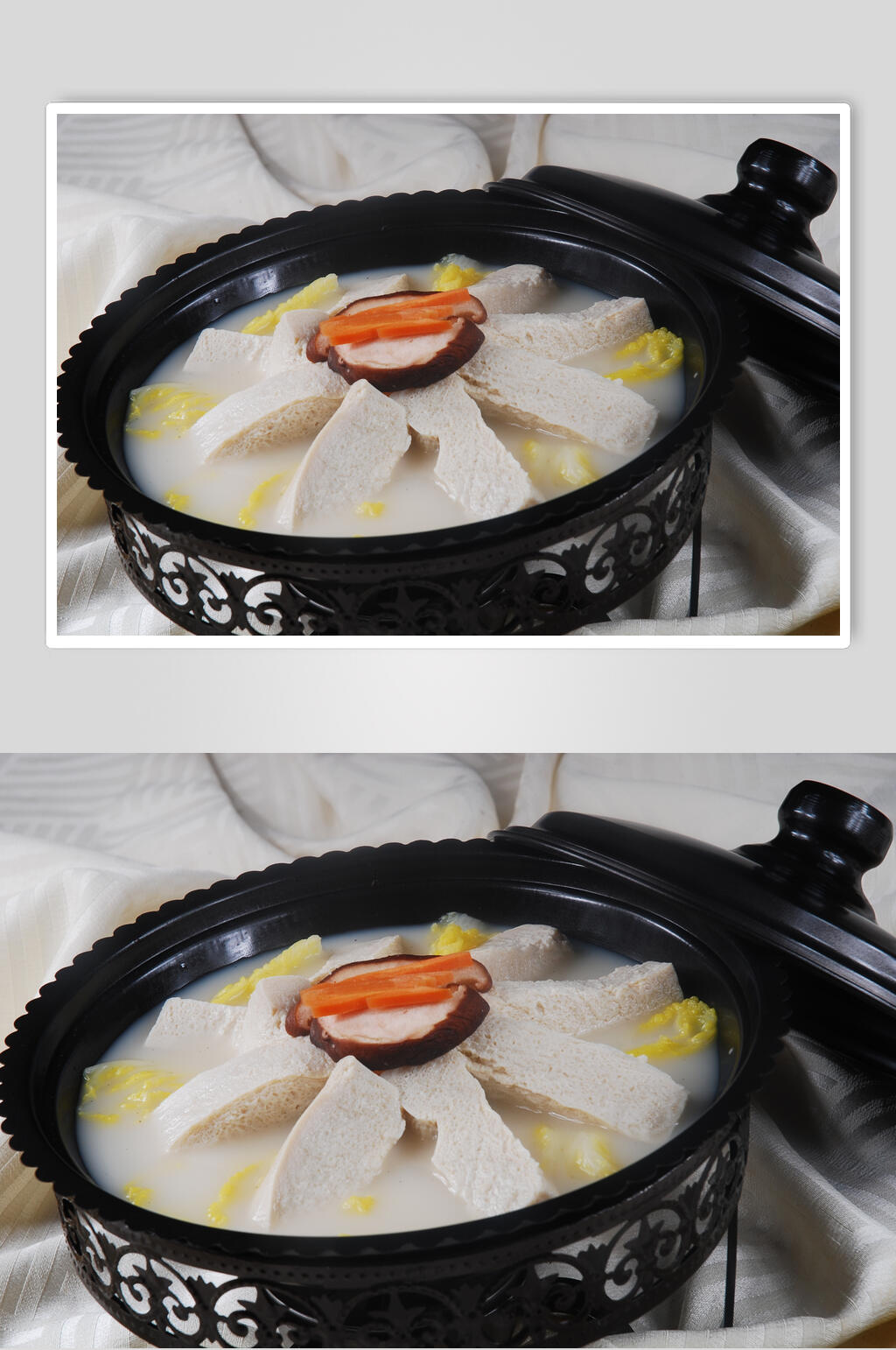 冻豆腐娃娃菜高清摄影图片素材