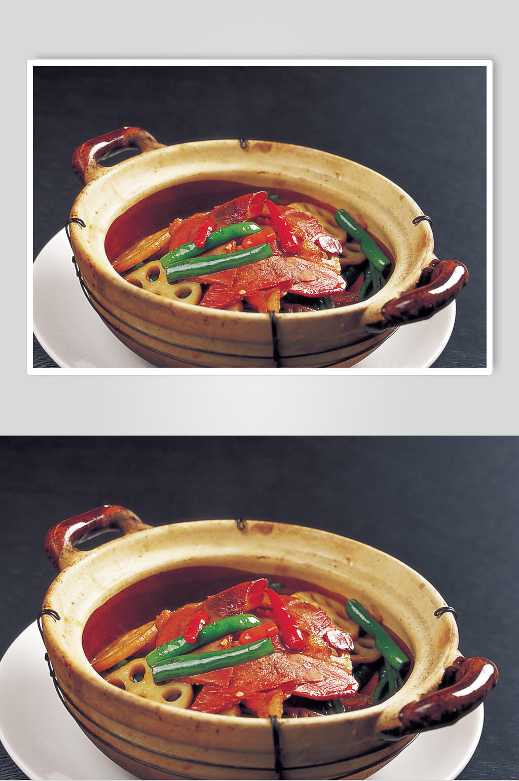 沙窝莲藕炒牛肉美食图片素材