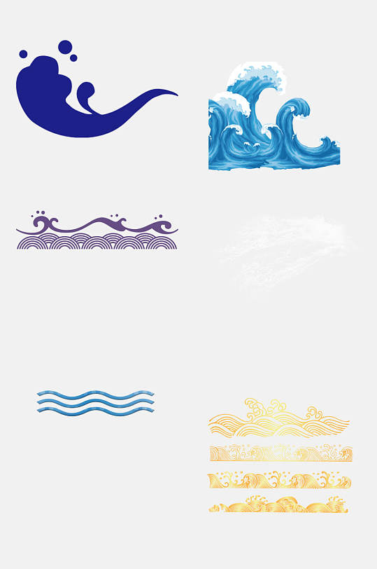 中国风浪花元素-中国风浪花元素图片-中国风浪花元素素材下载-众图网