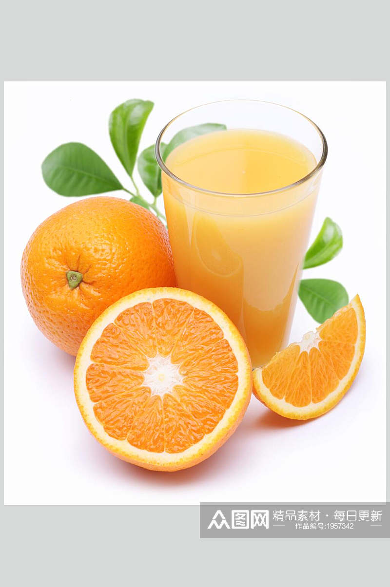 营养健康橙汁果汁奶茶美食图片素材