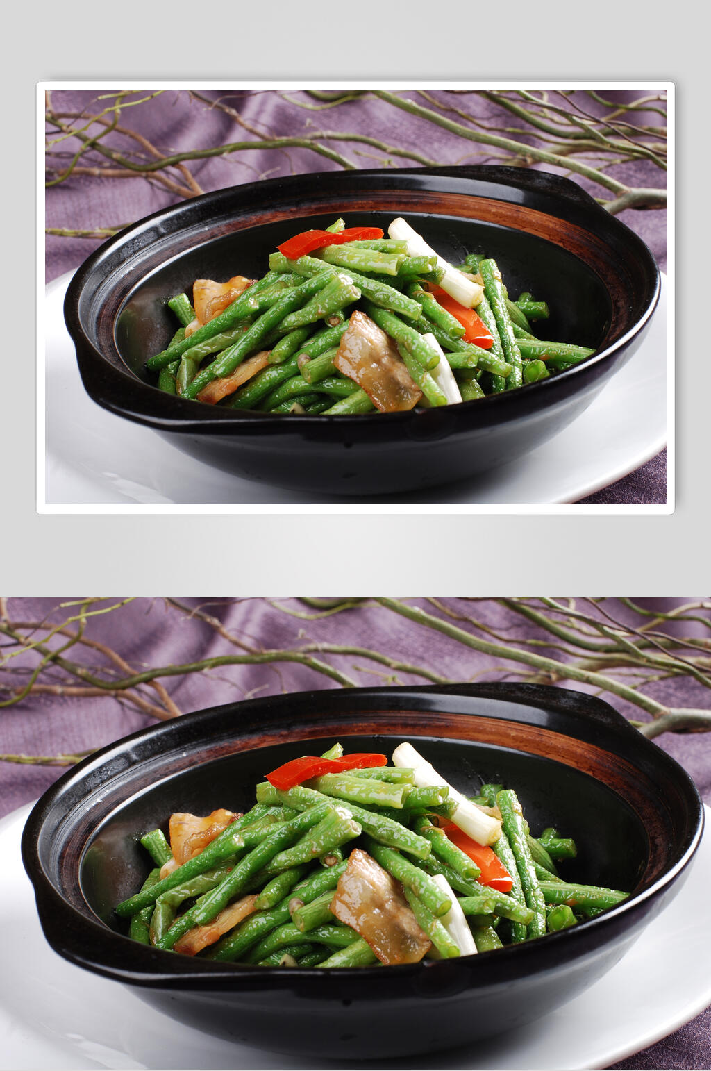新鲜美味砂窝长豆角高清图片素材