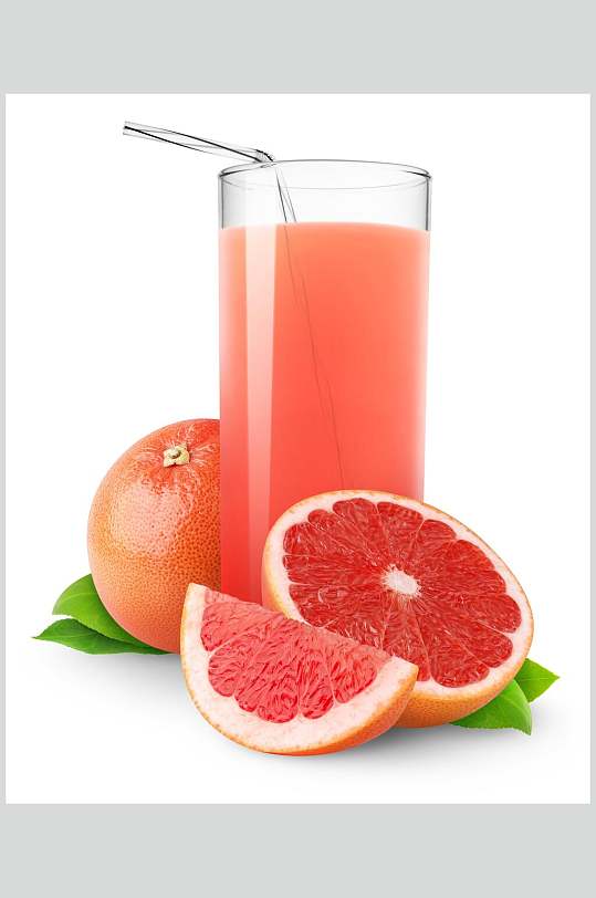 健康美味西柚果汁饮品高清图片