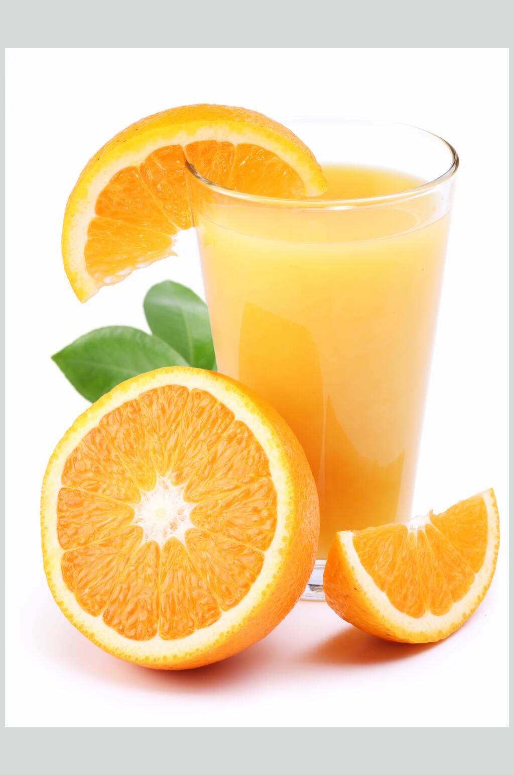 橙子果汁摄影图