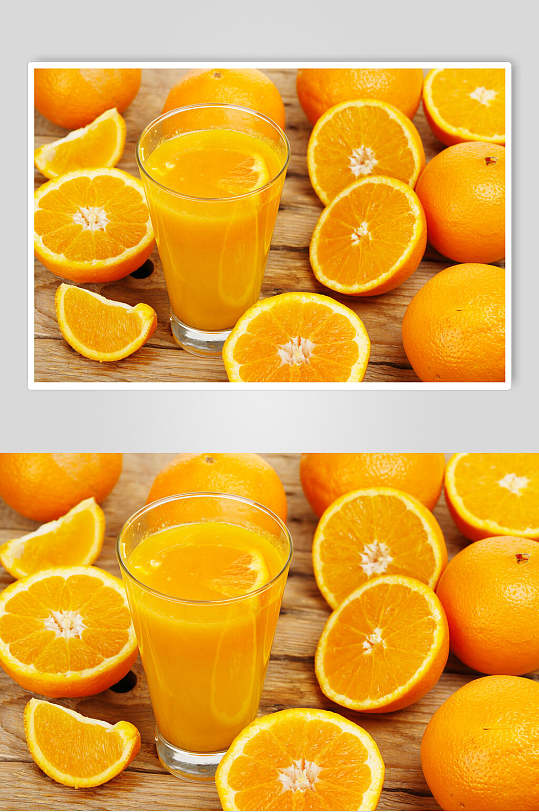 创意橙汁果汁奶茶美食图片