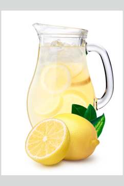 清凉夏日柠檬水果汁奶茶美食图片