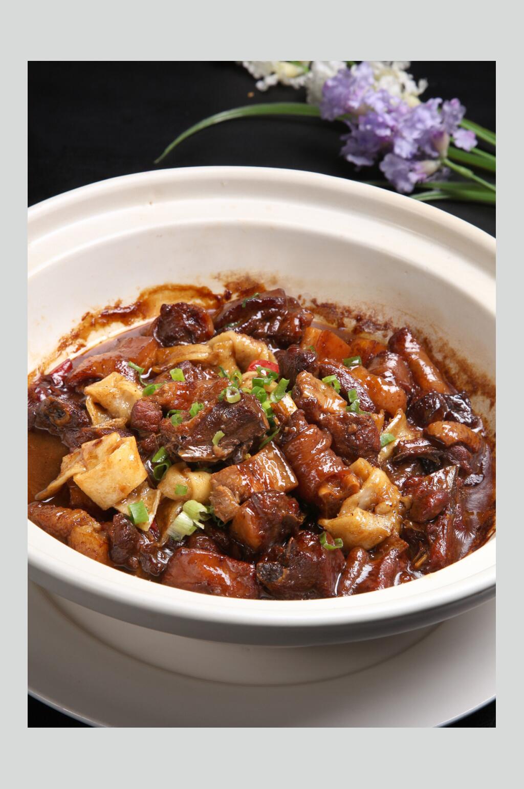 热菜肉钩鸡高清图片素材