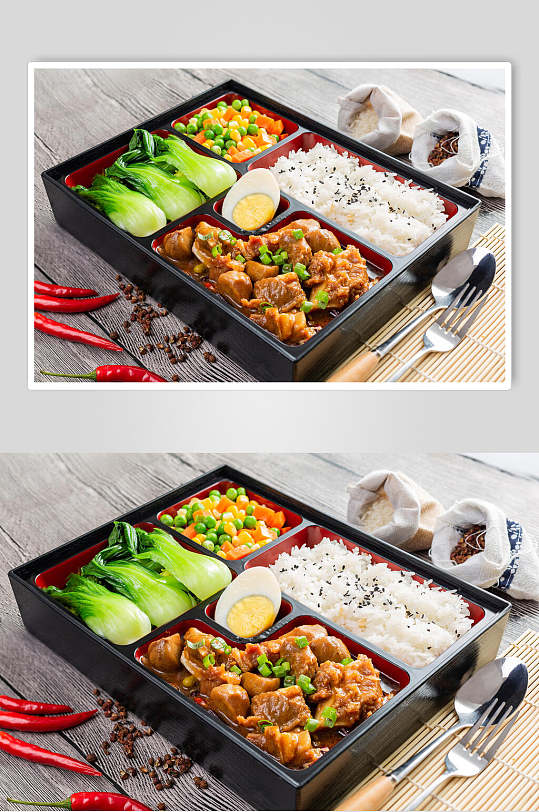 日式美食盒饭高清图片