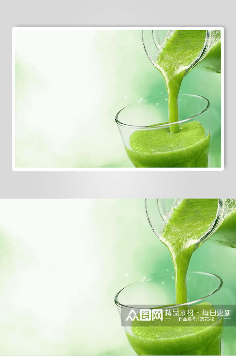 绿色有机果汁饮品高清图片素材