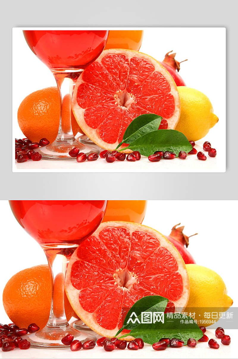 红橙鲜榨果汁图片素材