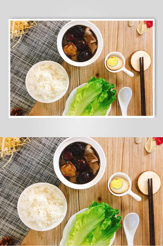 白瓷碗例汤食品图片