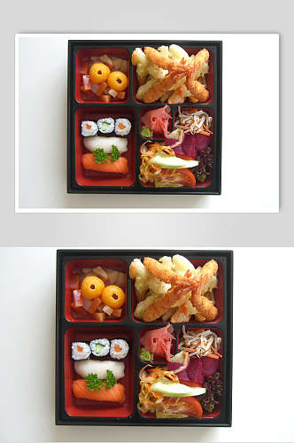 日式料理美食盒饭高清图片