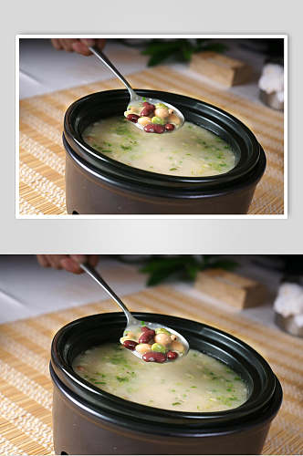 热菜五豆养生煲高清图片